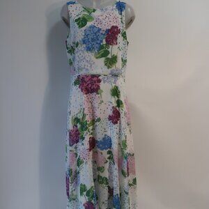 Womens HOBBS London White, Multi Floral Print Maxi Dress 10